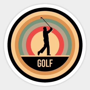 Retro Vintage Golf Gift For Golfers Sticker